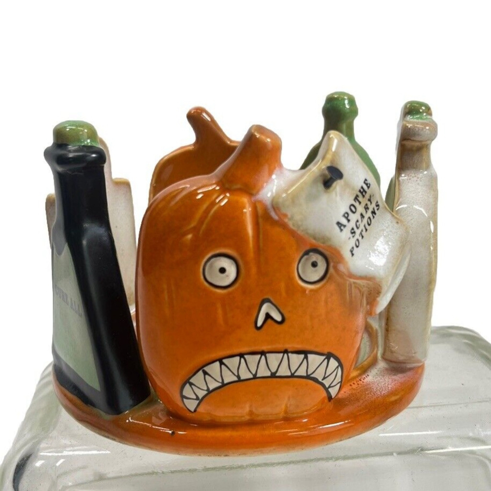 Yankee Candle Halloween‎ Boney Bunch Apothescary Jar Candle Holder Pharmacy NEW